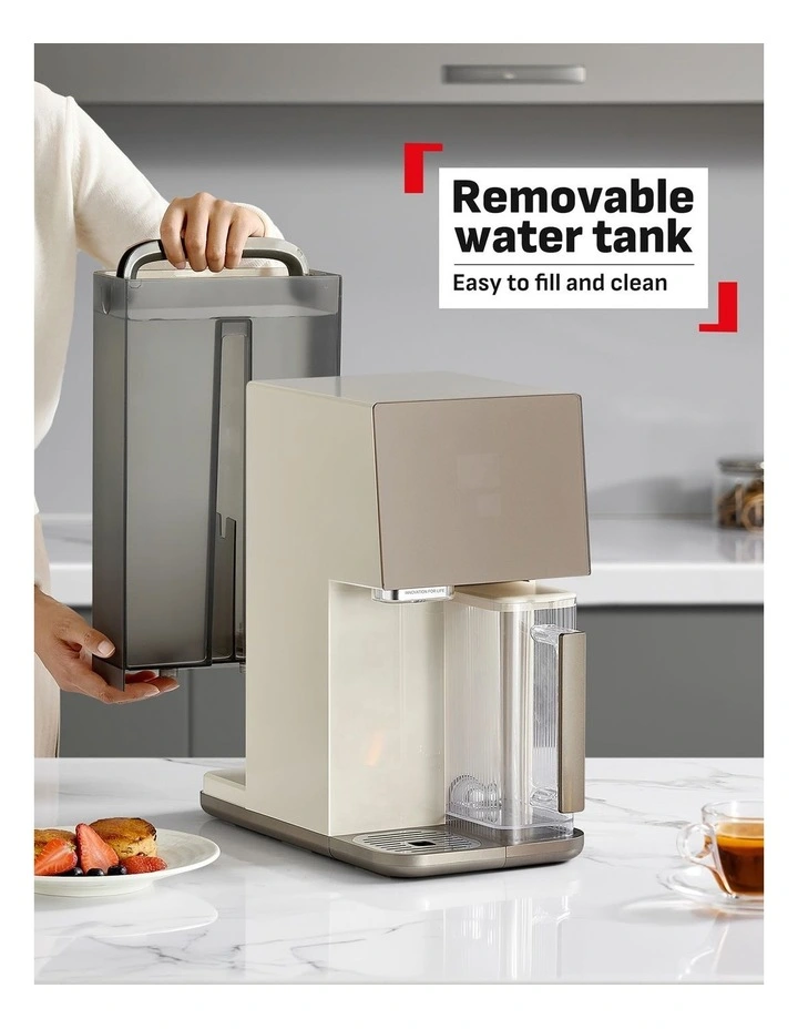 Pure Water RO Compact Ambient & Hot Water Purifier Station in Pepper BR453A image 6