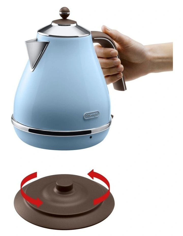 Icona Vintage Breakfast Kettle KBO2001.VAZ + CTO2003.VAZ Pack in Azure image 3