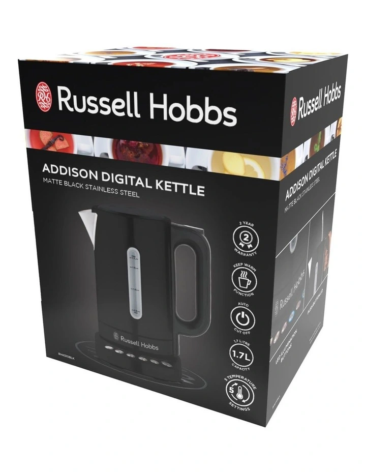 Russell Hobbs Addison Digital Kettle in Black image 7