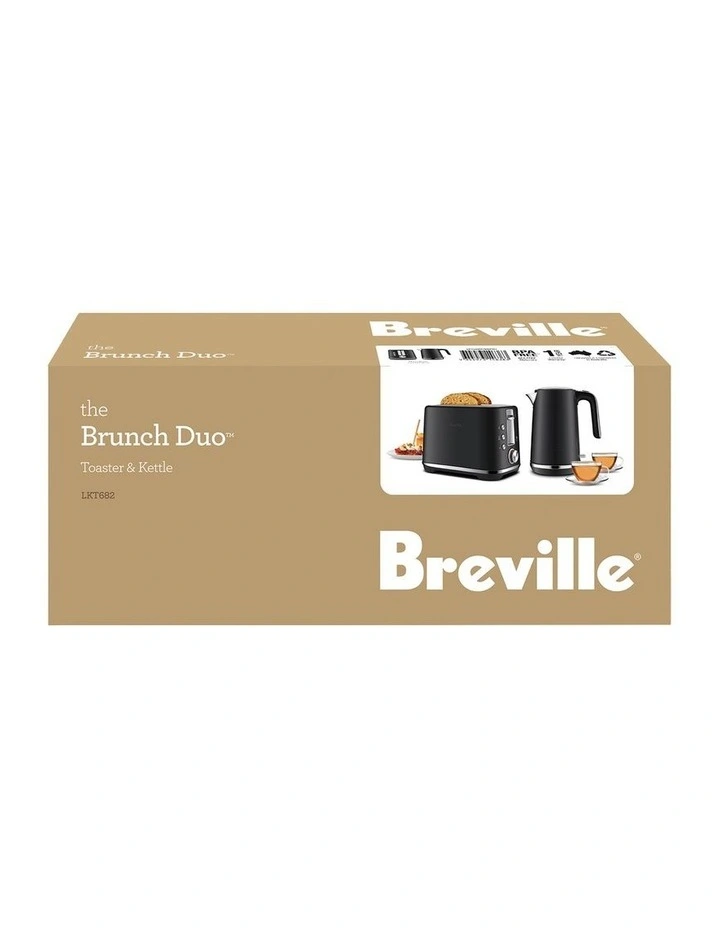 The Brunch Duo Toaster And Kettle LKT682MTB2IAN1 in Matte Black image 7