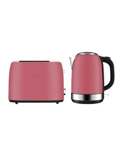 The Breakfast Toaster & Kettle Set in Dark Raspberry LKT640DRB2IAN1