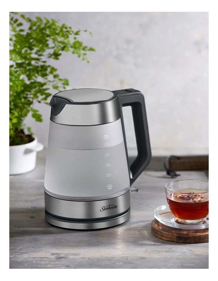 Morning Frost Glass Kettle KE6200 in Clear image 6