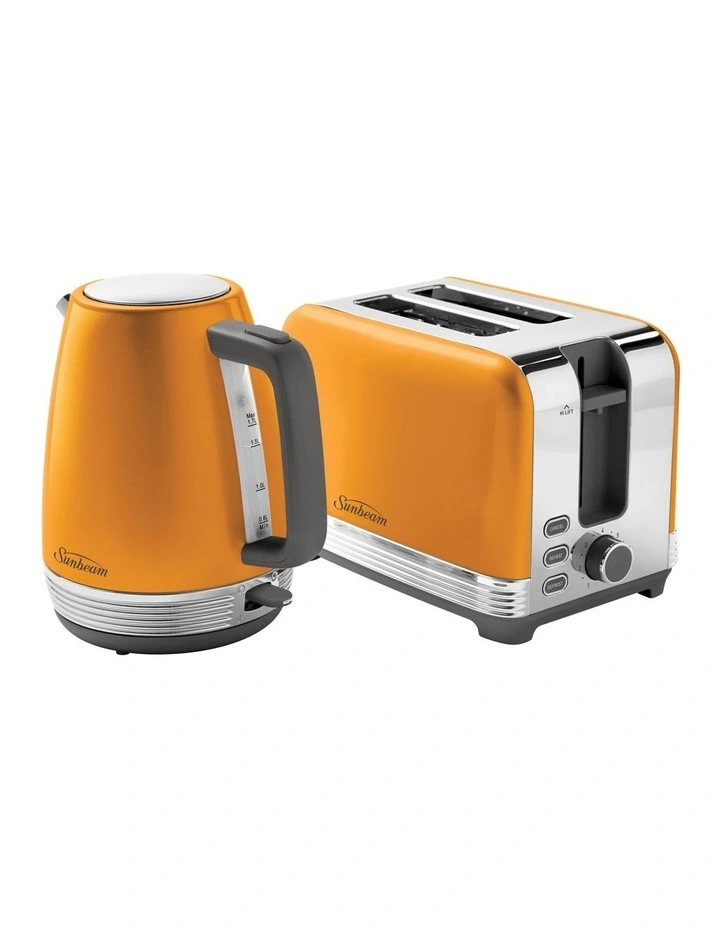 The Chic Collection Kettle And Toaster Breakfast Set Yellow PUM3510YE image 1