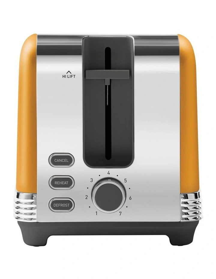 The Chic Collection Kettle And Toaster Breakfast Set Yellow PUM3510YE image 3