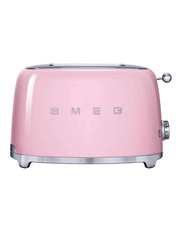50's Style 2 Slice Toaster in Pastel Pink TSF01PKAU image 1