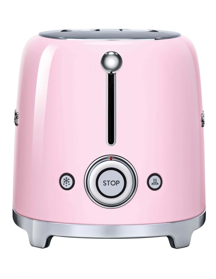 50's Style 2 Slice Toaster in Pastel Pink TSF01PKAU image 3