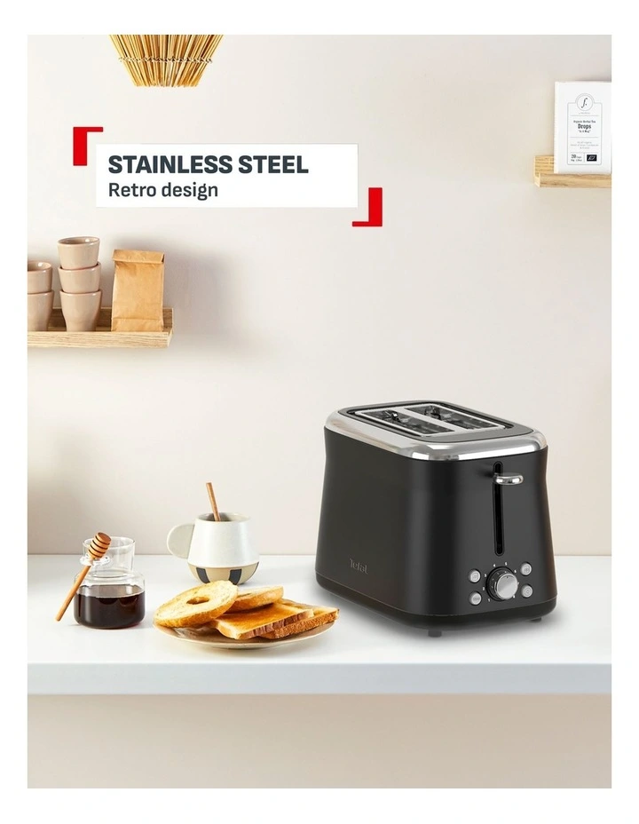 2 Slice Toaster Collection in Black TT7208Z0 image 4