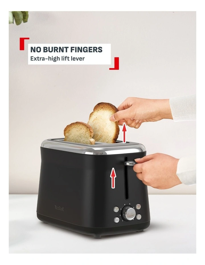 2 Slice Toaster Collection in Black TT7208Z0 image 7