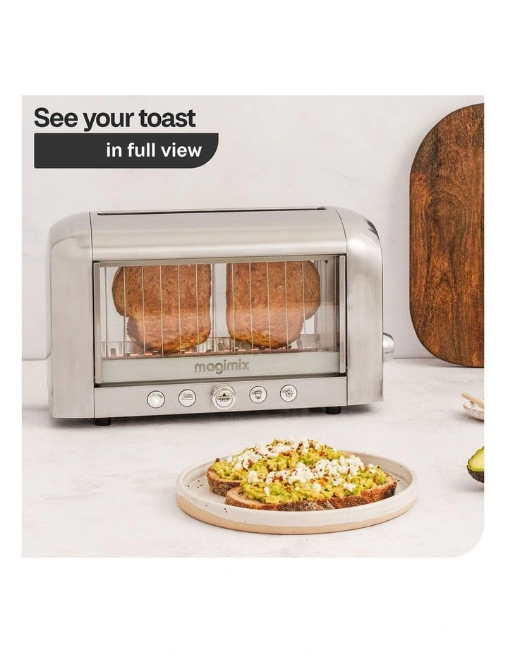 Vision Toaster 11538AU in Matte Chrome image 3