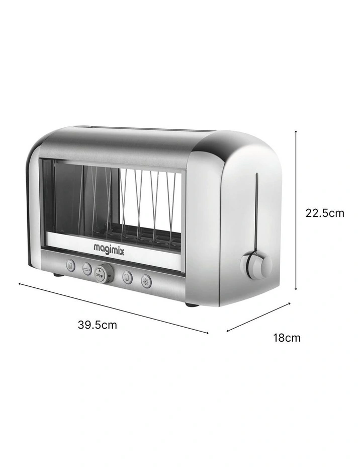 Vision Toaster 11538AU in Matte Chrome image 7