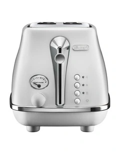 Icona Capitals 2 Slice Toaster CTOC2003IW in Helsinki White