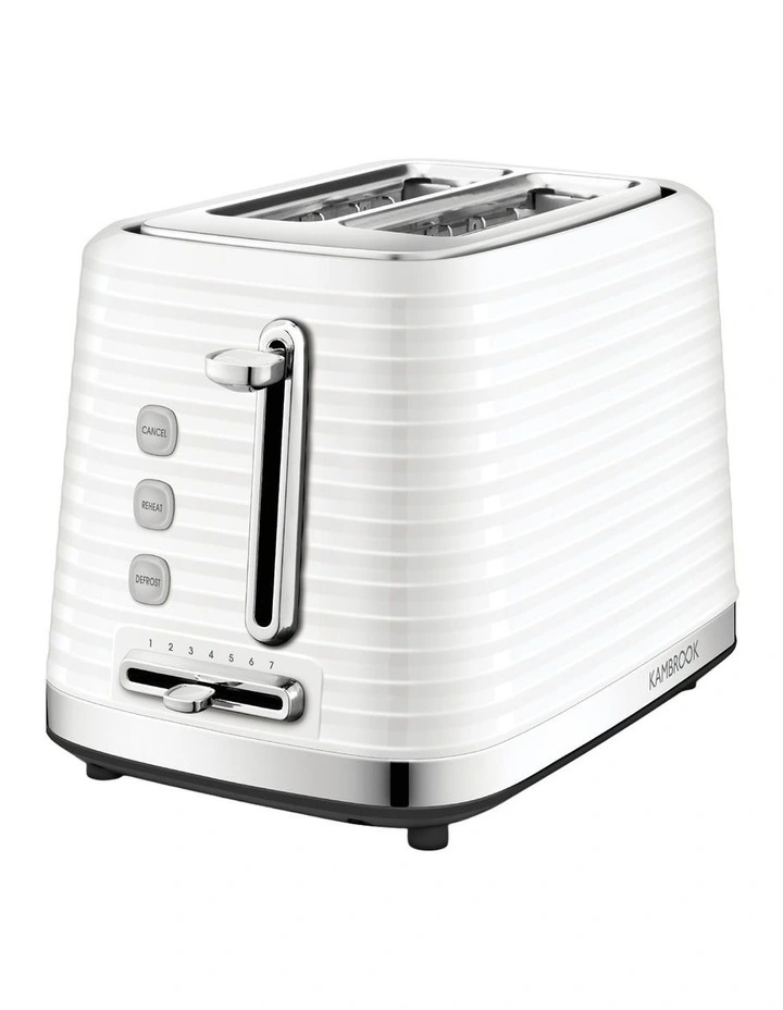 KTA220WHT2IAN1 Textured 2 Slice Toaster in White image 1