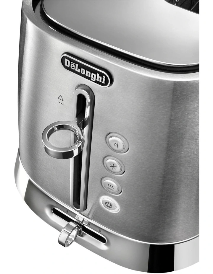 Diadema Long Slot Toaster in Platinum CTVU3003M image 3