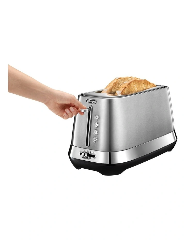 Diadema Long Slot Toaster in Platinum CTVU3003M image 5