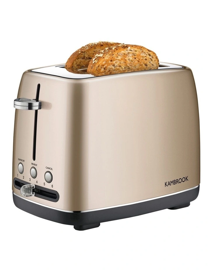 Perfect Slice 2 Slice Toaster Satin Gold KTA270SGD2JAN1 image 2