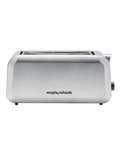 Equip 4 Slice Long Slot Toaster MRET24SS in Stainless Steel
