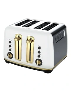 Ascend Soft 4 Slice Toaster in White MRAT4WT