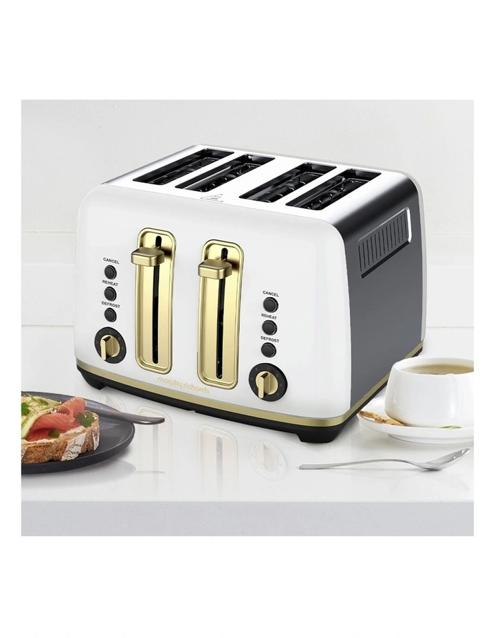 Ascend Soft 4 Slice Toaster in White MRAT4WT image 4