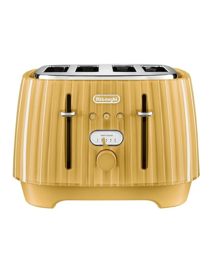 Ballerina 4 Slice Toaster CTD4003.Y in Yellow image 1
