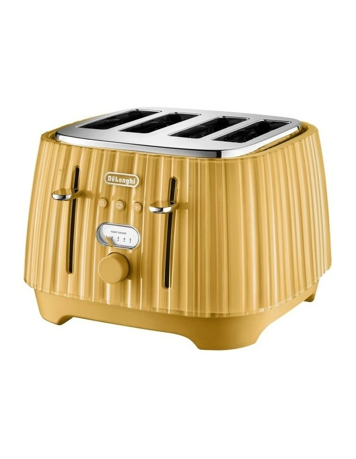 Ballerina 4 Slice Toaster CTD4003.Y in Yellow image 2