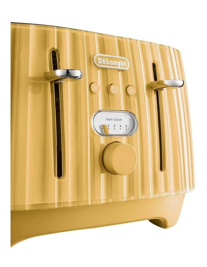 Ballerina 4 Slice Toaster CTD4003.Y in Yellow image 3