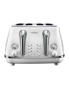 Icona Capitals 4 Slice Toaster (CTOC4003.IW) in Helsinki White