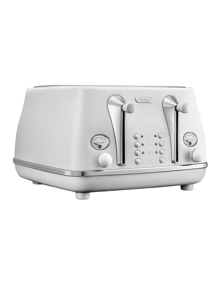 Icona Capitals 4 Slice Toaster (CTOC4003.IW) in Helsinki White image 2