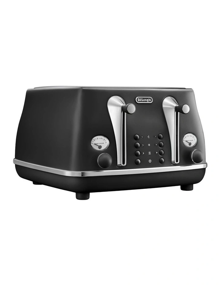 Icona Capitals 4 Slice Toaster (CTOC4003.BK) in Edinburgh Black image 2
