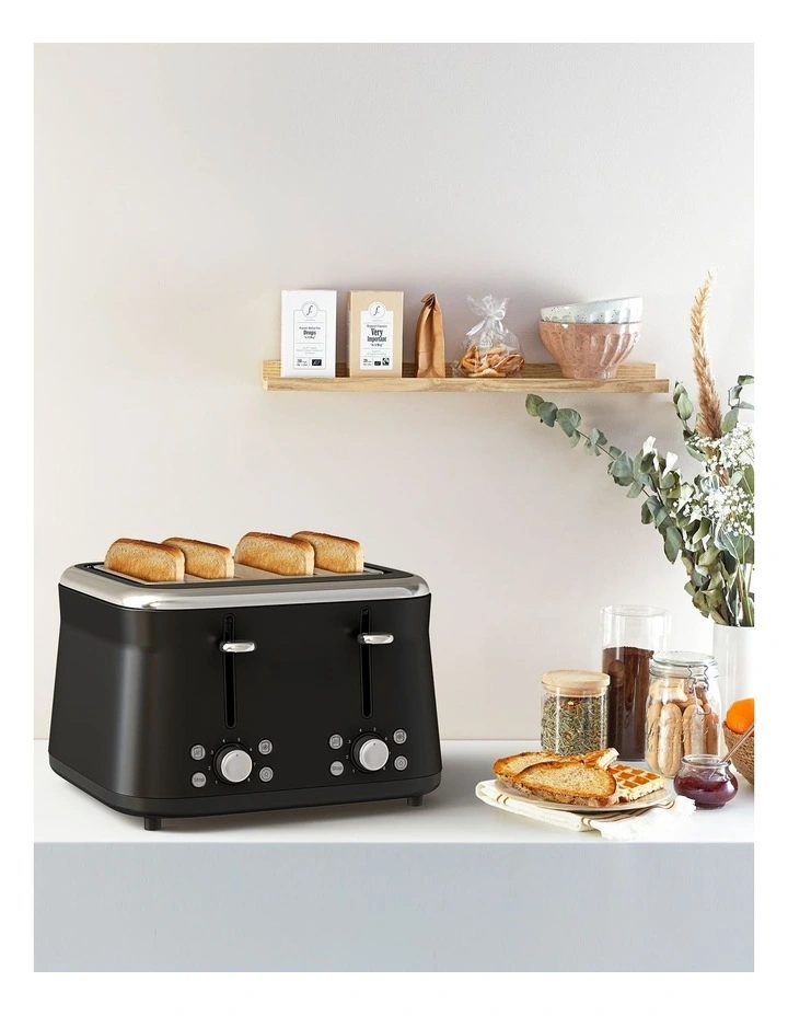 Collection 4 Slice Toaster in Black TF7208Z0 image 2