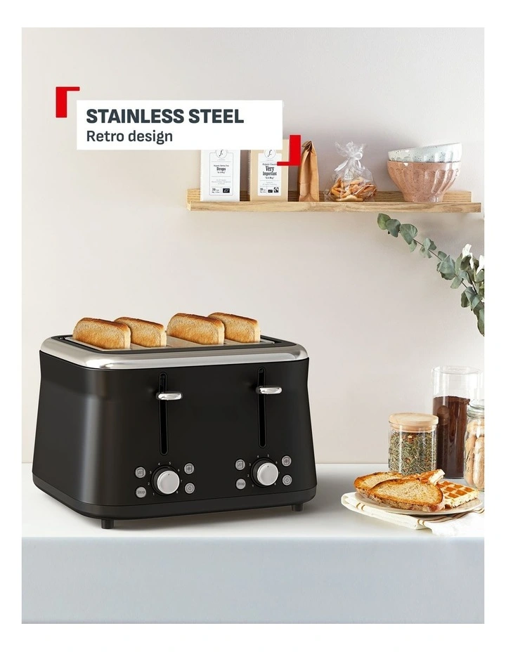 Collection 4 Slice Toaster in Black TF7208Z0 image 4
