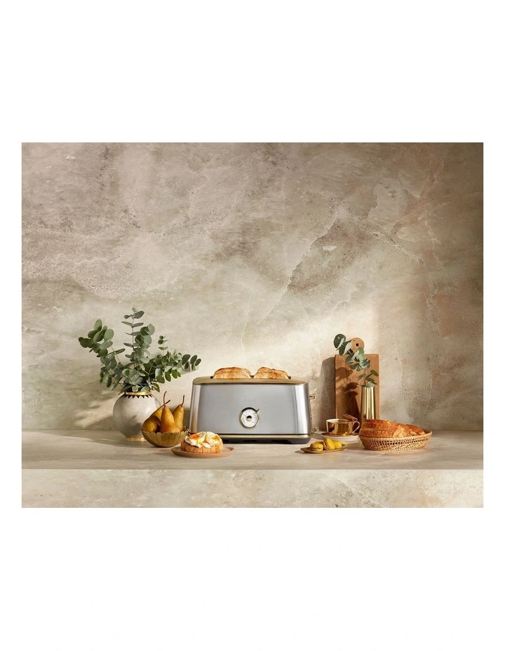 The Toast Select Luxe 4 Slice Long Slot in Brushed Stainless Steel Brass BTA740BSB2IAN1 image 2