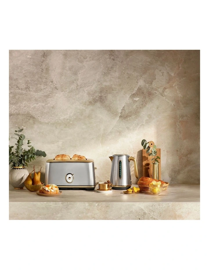 The Toast Select Luxe 4 Slice Long Slot in Brushed Stainless Steel Brass BTA740BSB2IAN1 image 3