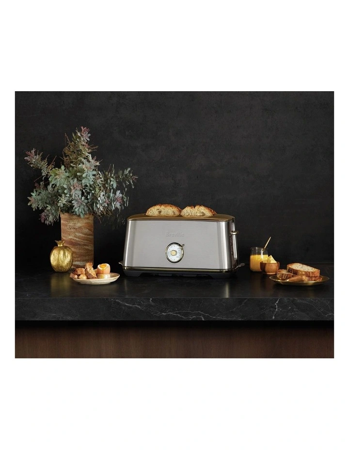 The Toast Select Luxe 4 Slice Long Slot in Brushed Stainless Steel Brass BTA740BSB2IAN1 image 4