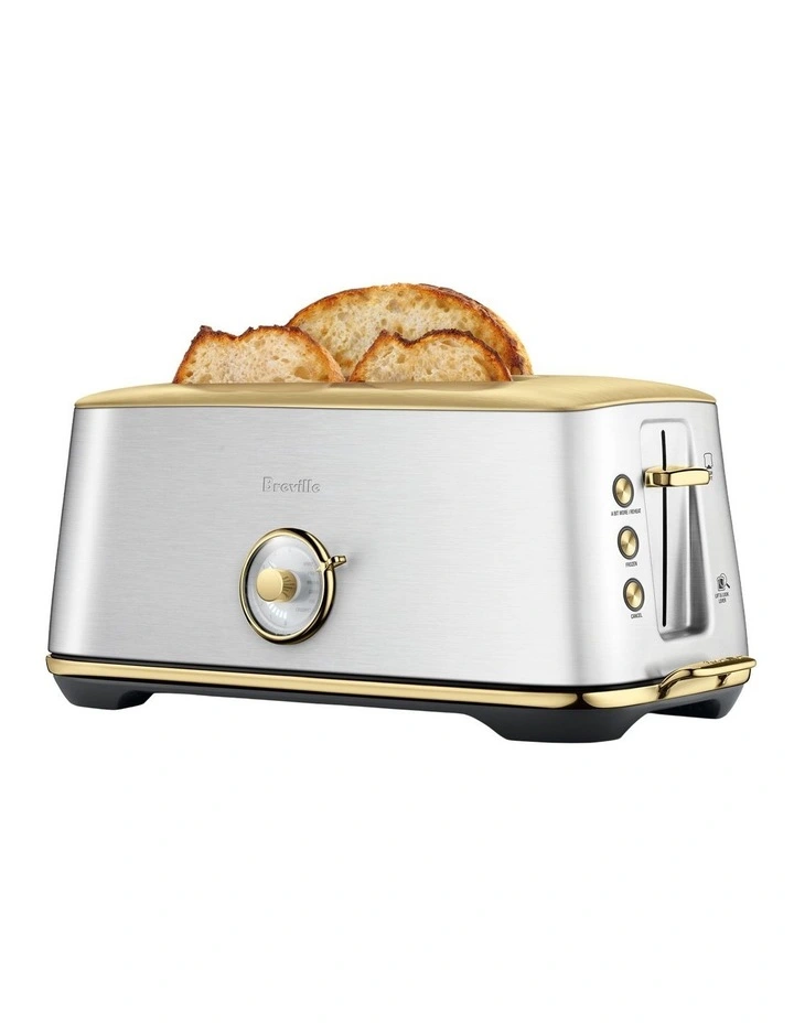 The Toast Select Luxe 4 Slice Long Slot in Brushed Stainless Steel Brass BTA740BSB2IAN1 image 5