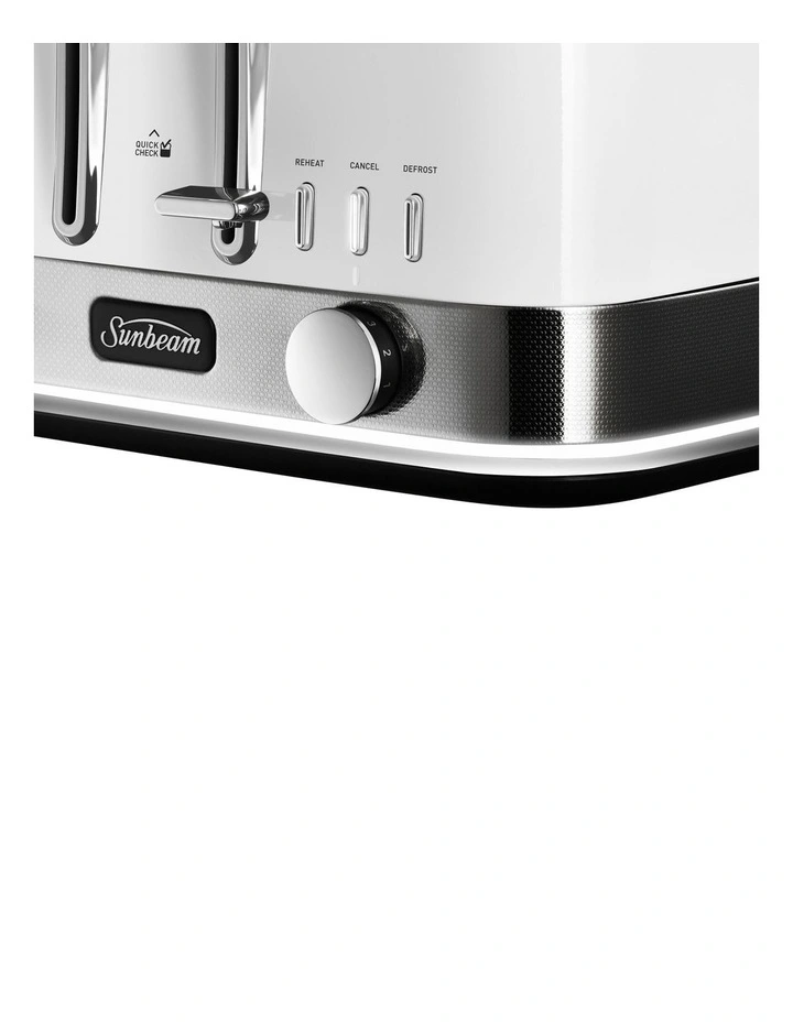 Sunbeam New York Collection 4 Slice Toaster White Silver TA4440WS MYER