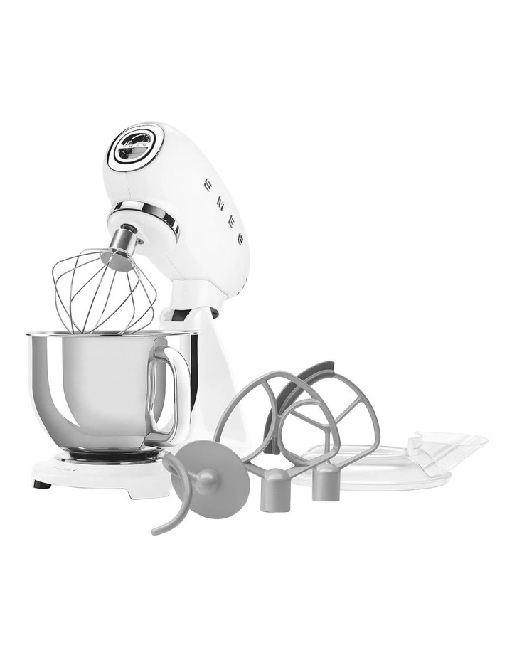 50's Style Stand Mixer in White SMF05WHAU image 2