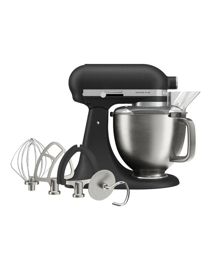 KitchenAid Artisan Plus Tilt-Head Stand Mixer in Cast Iron Black 5KSM50PKVABK image 1