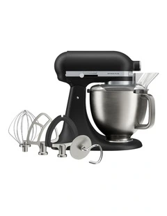 KitchenAid Artisan Plus Tilt-Head Stand Mixer in Matte Black 5KSM50PKVABM