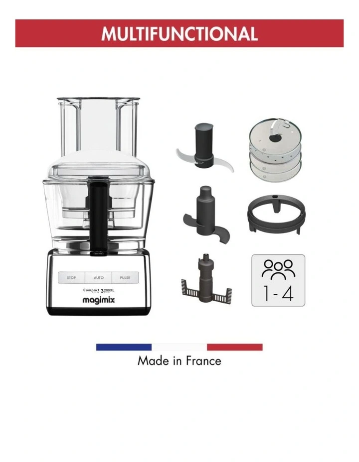 3200XL Food Processor in Mirror Chrome 18372AU image 3