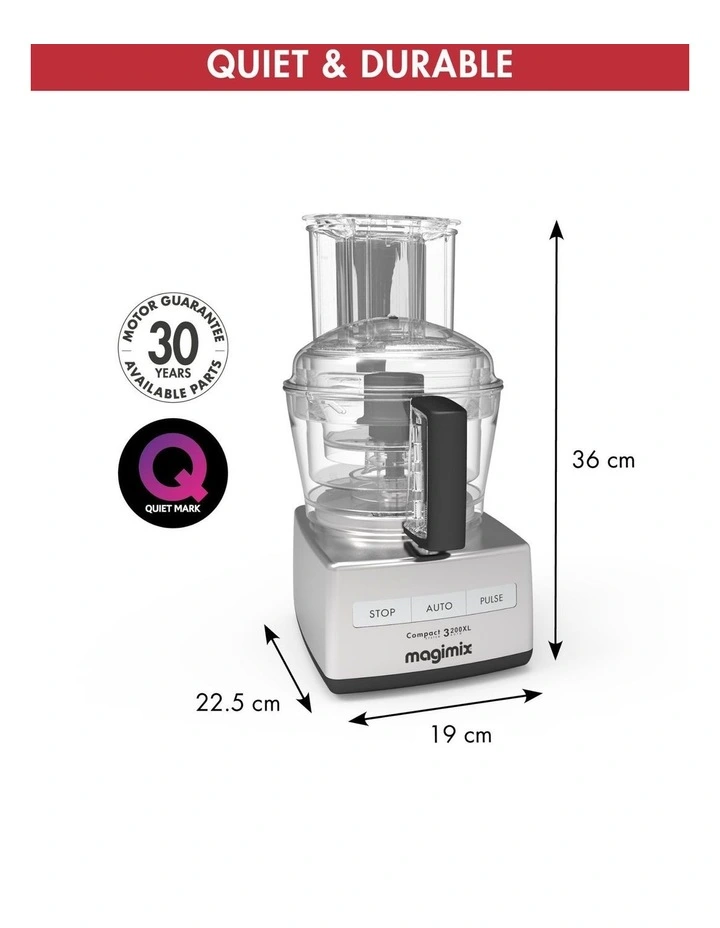3200XL Food Processor in Mirror Chrome 18372AU image 4