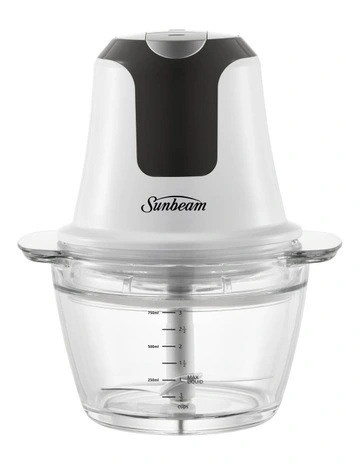 White Mini Glass Multi Chopper FCP1000WH