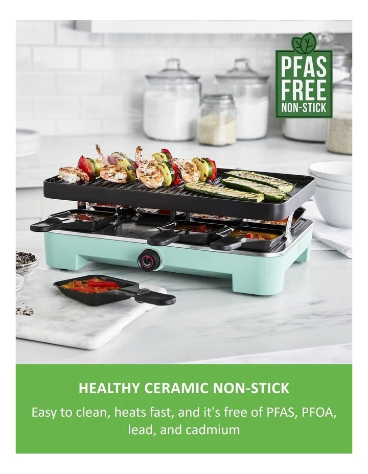Family Fun Grill Turquoise PFAS-free coating image 2