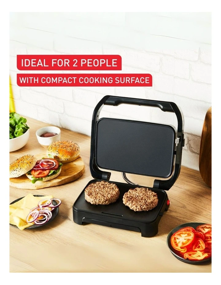 Inicio Compact Sandwich Press 2 Slice GC27A8 image 7