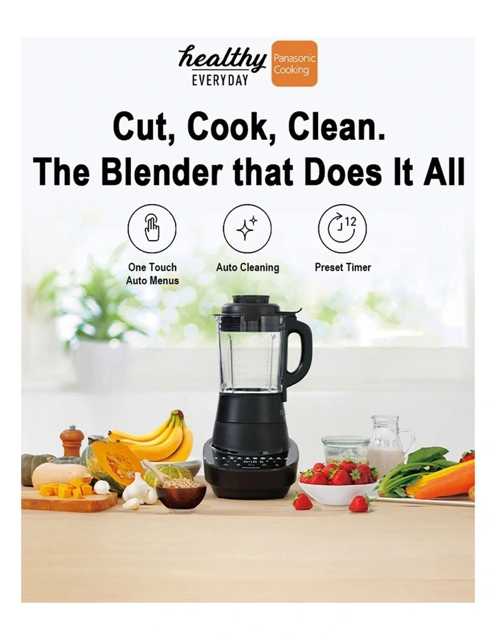 Panasonic Hot & Cold Cooking Blender MX-HG6401KST in Black image 5