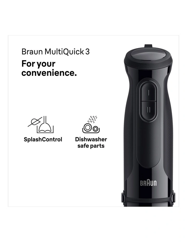 Multi Quick 3 Hand Blender MQ30202MBK in Black image 2