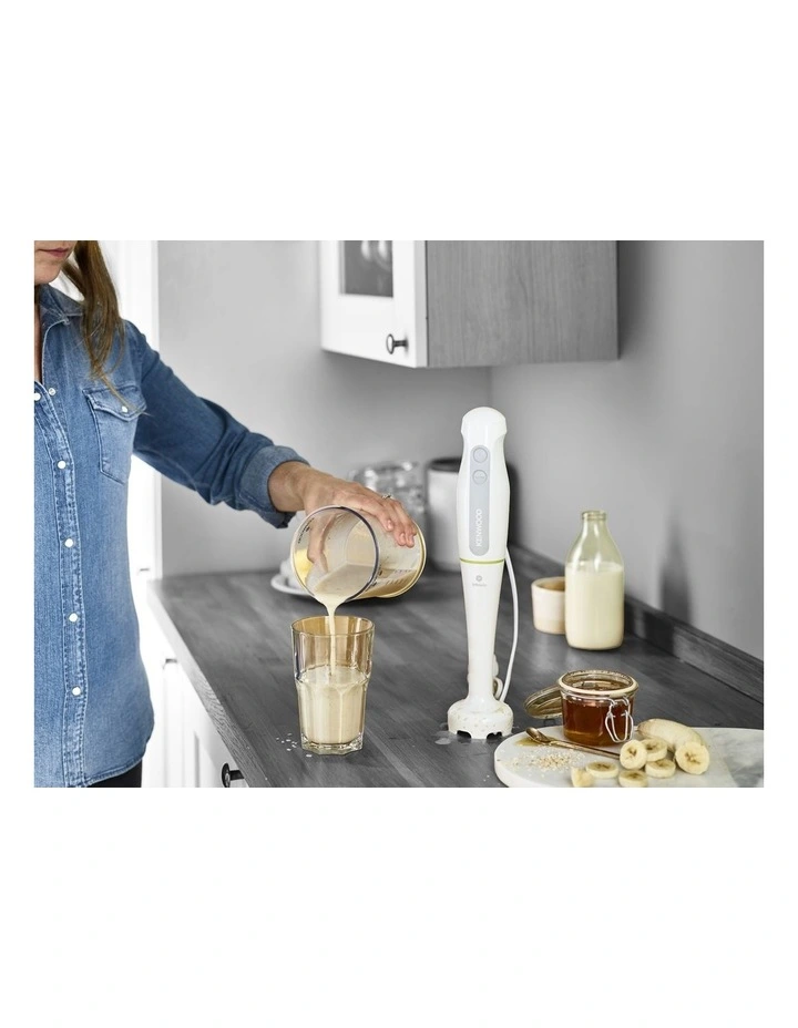 Triblade Hand Blender with Beaker in White/Green HDP101WG image 2
