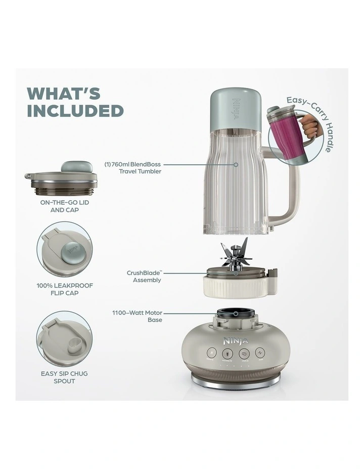 Blend BOSS Tumbler Blender in Stone DB351SD image 7