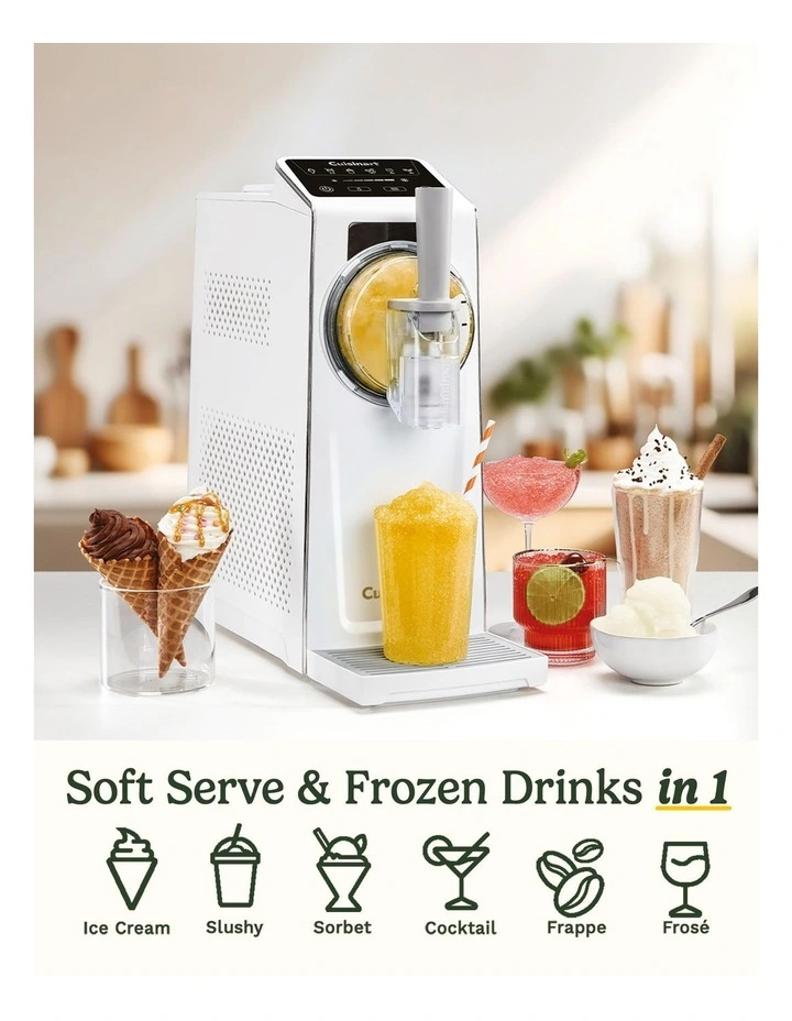Ice Cream And Frozen Drinks Maker ICE-200XA in White image 6