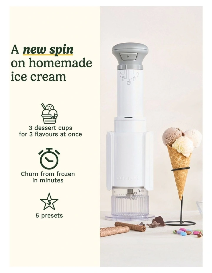 Freeze Wand Ice Cream Maker ICE-FD10 in White image 3