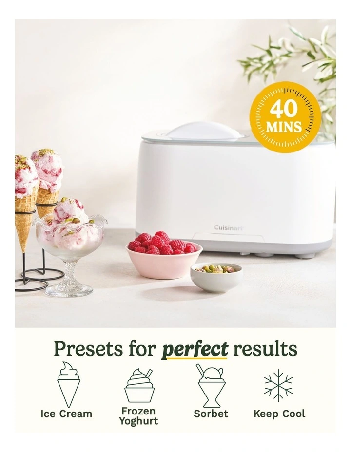 Freeze Ease Ice Cream Maker in White ICE-90XA image 4